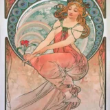 Alphonse Mucha The Arts Painting 1898 Art Nouveau Art Print