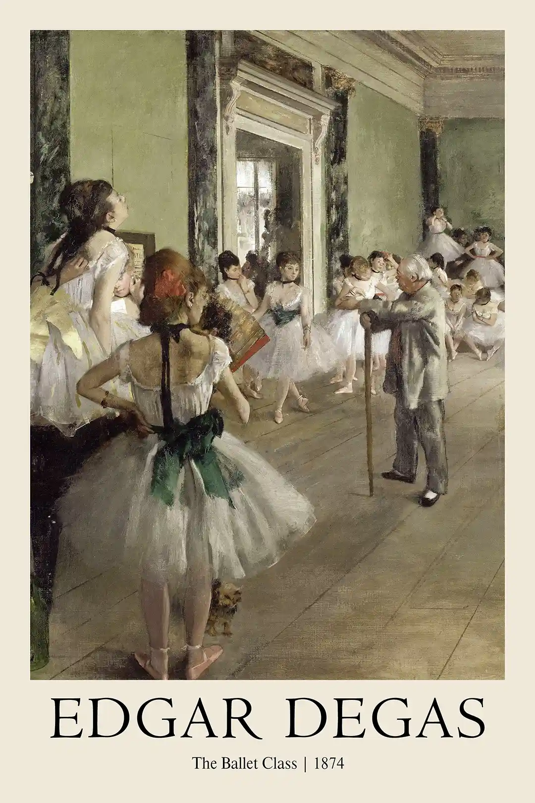 Edgar Degas "The Ballet Class" (1874) Masterpiece Poster - Impressionist Dance Art Print