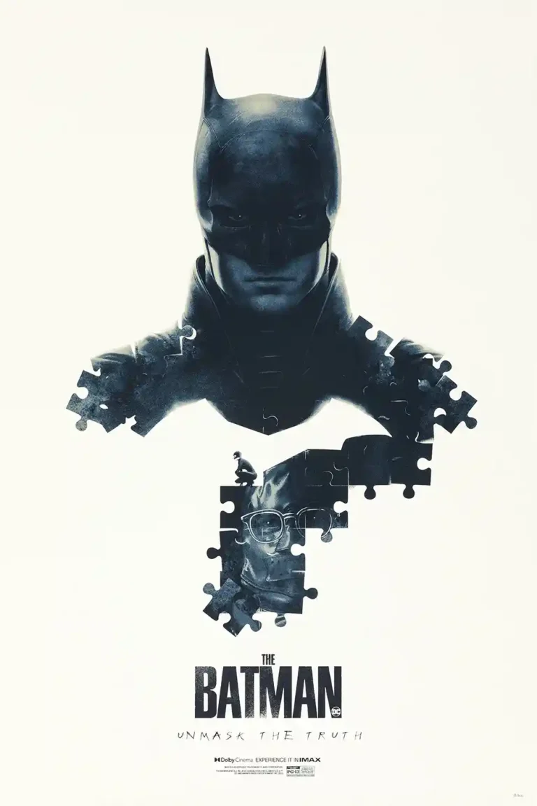 The Batman (2022) Puzzle Movie Poster - Mondo Art Print by Phantom City Creative