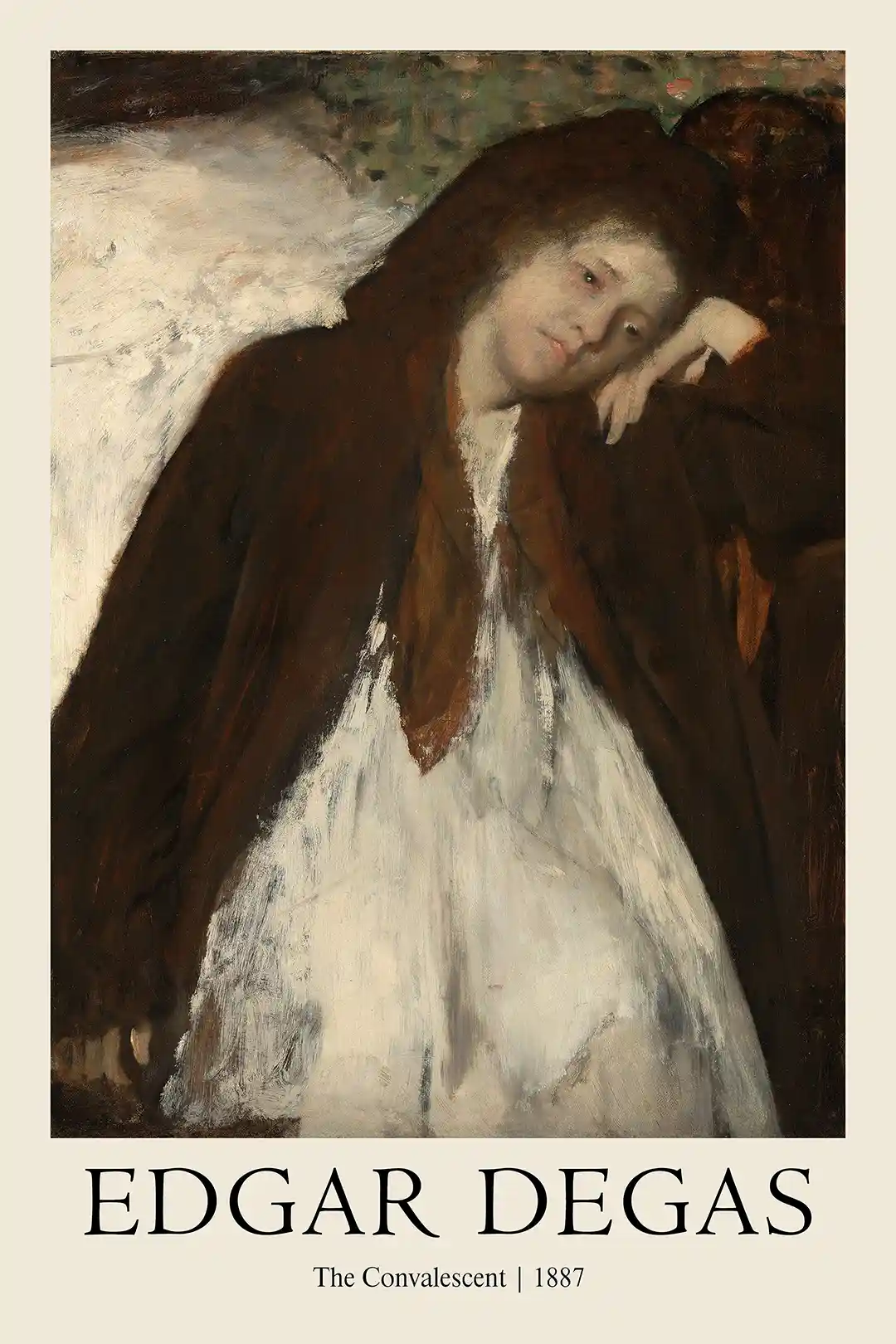 Edgar Degas 'The Convalescent' (1887) Poster | 19th Century Impressionist Painting Print