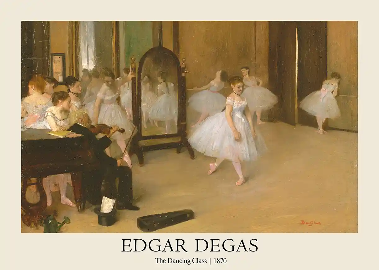 Edgar Degas | The Dancing Class (La Classe de Danse) 1870 Masterpiece Poster