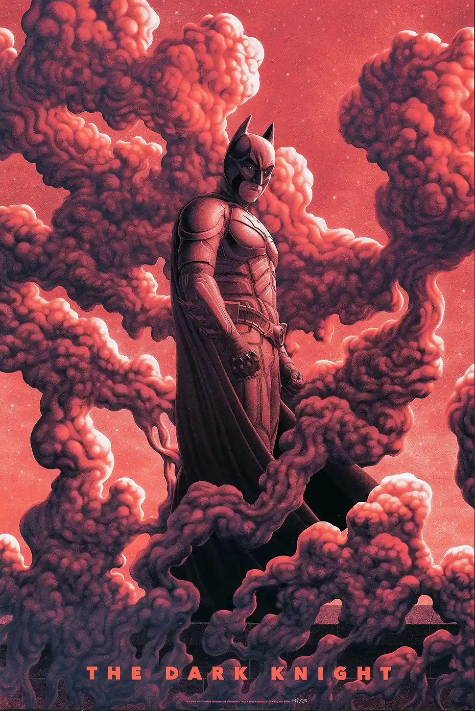 The Dark Knight "Crimson Chaos" Poster | Iconic Batman Alternative Movie Art Print