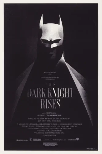 Batman The Dark Knight Rises Olly Moss Mondo Minimalist Movie Poster