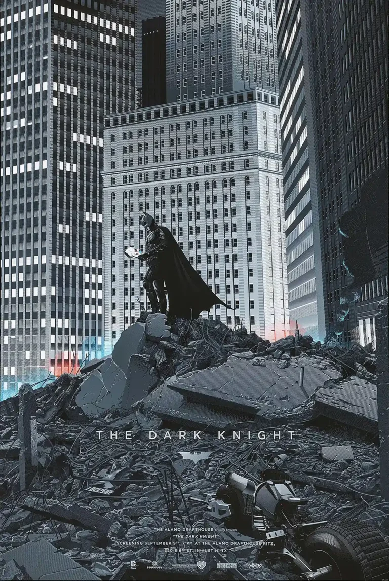 The Dark Knight Poster (Laurent Durieux Mondo Art) Movie Poster - Premium Wall Art Print