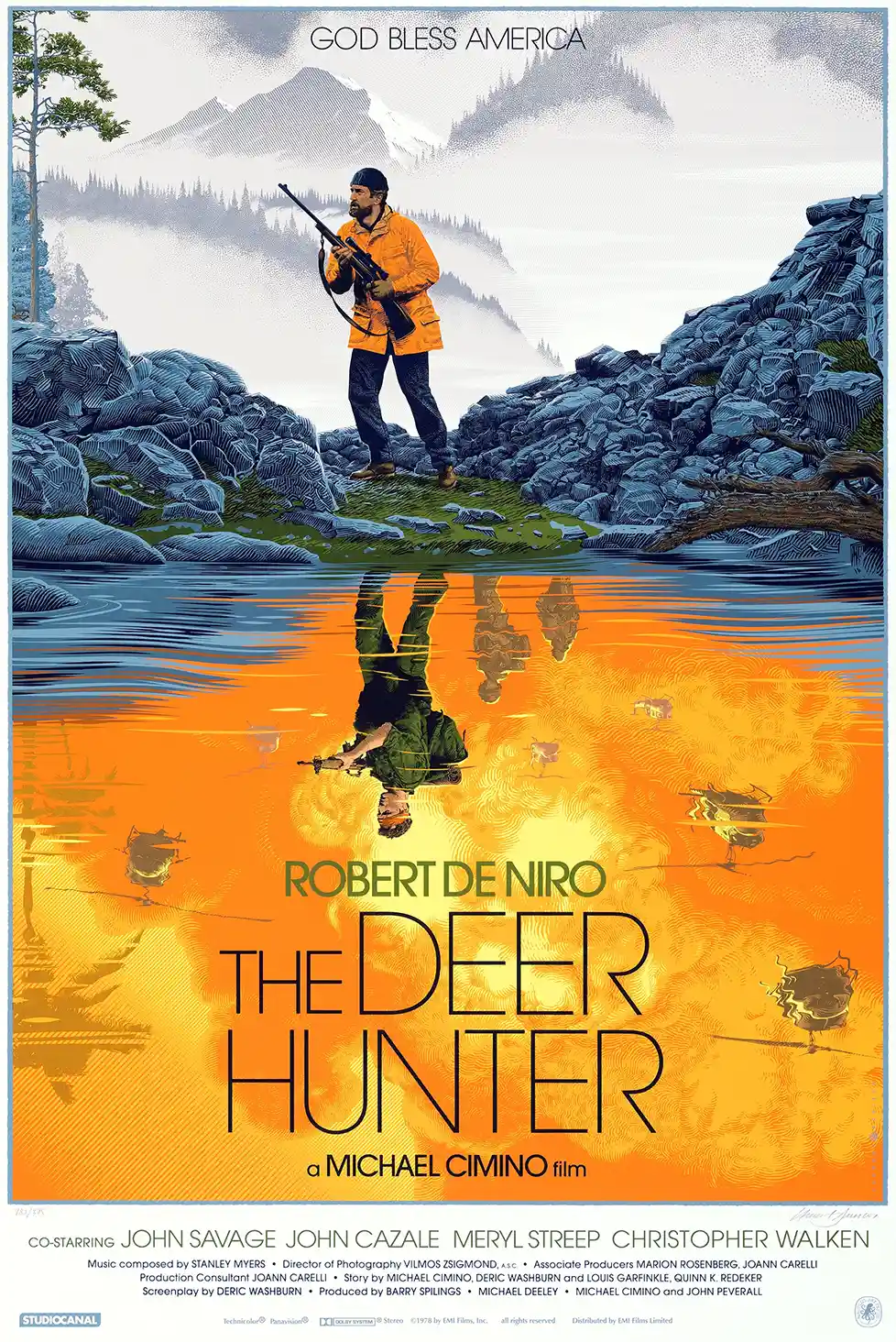 The Deer Hunter Movie Poster | Laurent Durieux Alternate Art Print