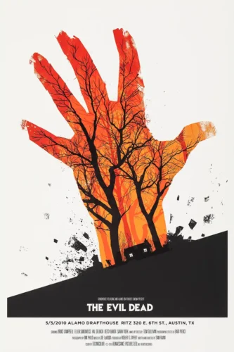 The Evil Dead Olly Moss Mondo Horror Movie Poster