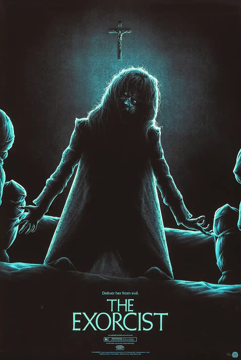 The Exorcist Mondo Poster (2019) | Matt Ryan Tobin Horror Art Print