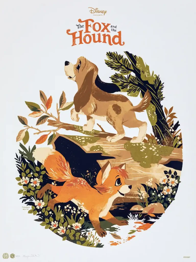The Fox and the Hound Movie Poster - Copper and Todd Friendship