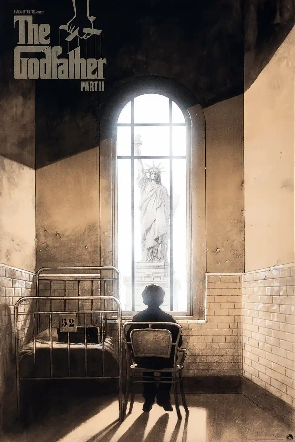 The Godfather Part II 'Statue of Liberty' Poster | Iconic Crime Drama Film Art