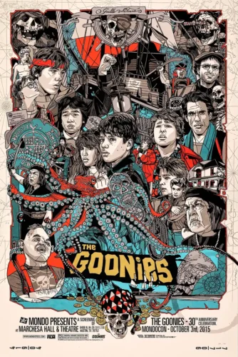 The Goonies Tyler Stout Mondo Illustration Movie Poster