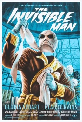 The Invisible Man 1933 Mondo Movie Poster by Jason Edmiston
