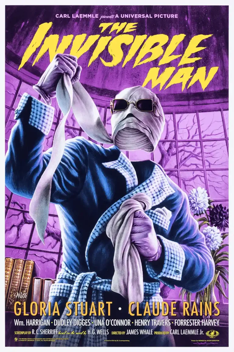 The Invisible Man Movie Poster - Universal Classic Monster Art Print