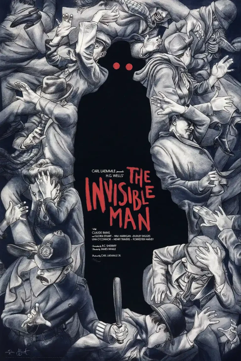 The Invisible Man Movie Poster - Universal Monsters Classic Art Print