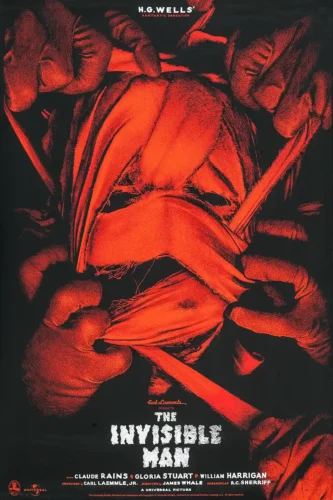 The Invisible Man Mondo Elvisdead Horror Movie Poster