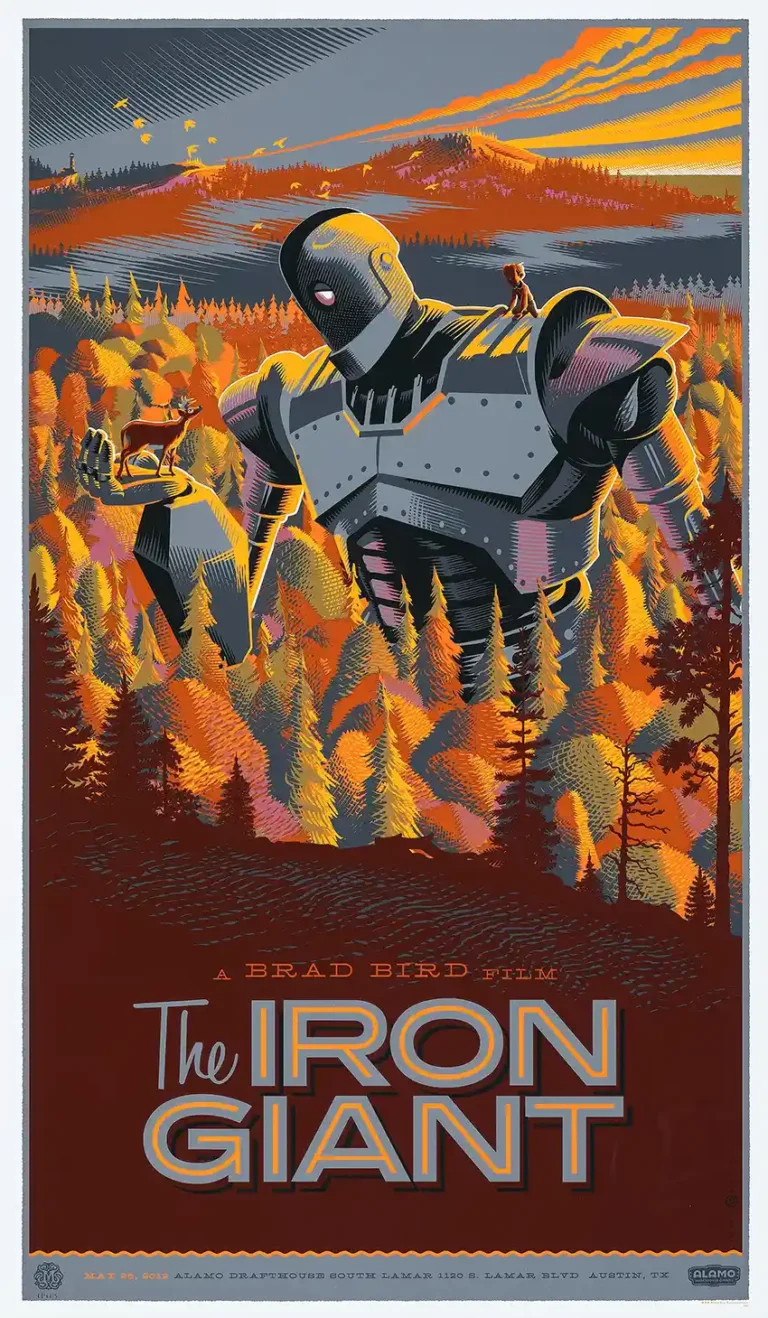 The Iron Giant Laurent Durieux Movie Poster - Brad Bird Film Art
