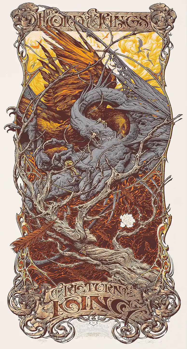The Return of the King Mondo Poster by Aaron Horkey | Epic LOTR Fantasy Art Print