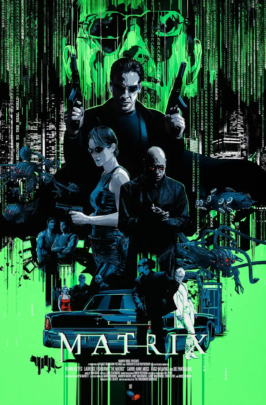 The Matrix (Vance Kelly) Alternative Movie Poster | Neo, Trinity, and Morpheus Art Print