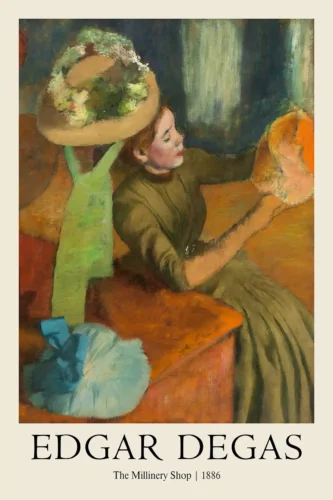 Edgar Degas The Millinery Shop 1886 Impressionist Painting Art Print