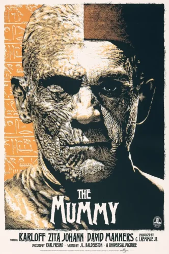 The Mummy 1932 Imhotep Boris Karloff Horror Movie Poster