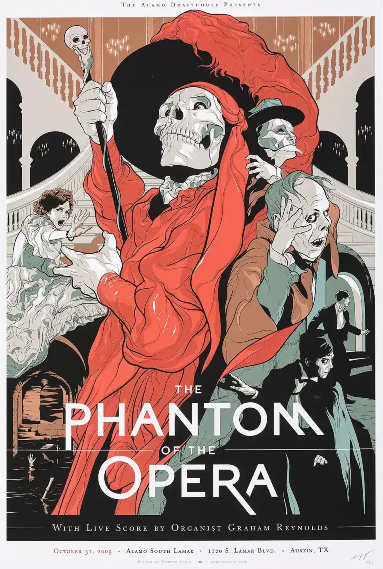 Martin Ansin The Phantom of the Opera Movie Poster - Red Death Edition Screen Print