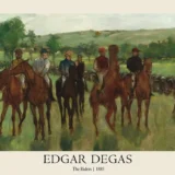 Edgar Degas The Riders 1885 Horse Racing Impressionist Art Print