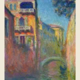 Monet Rio della Salute 1908 Venice Canal Impressionist Art Print
