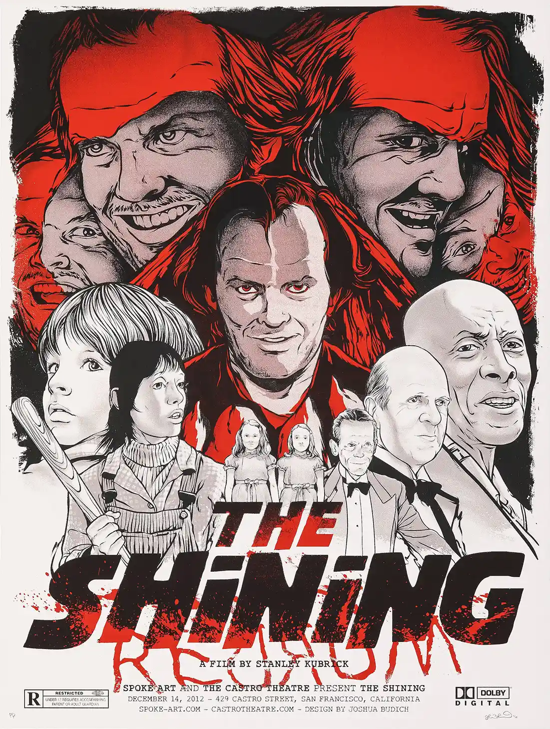 The Shining PP Poster by Joshua Budich - Stanley Kubrick Horror Art Print