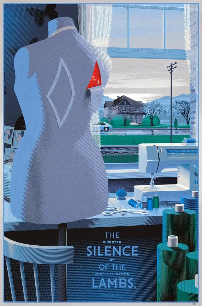 The Silence of the Lambs Movie Poster - Laurent Durieux Mad Duck Variant Art Print