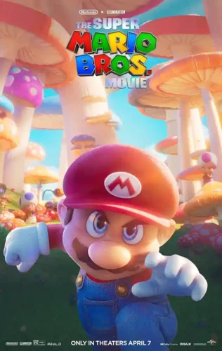 Super Mario Bros Mushroom Kingdom Landscape Movie Poster