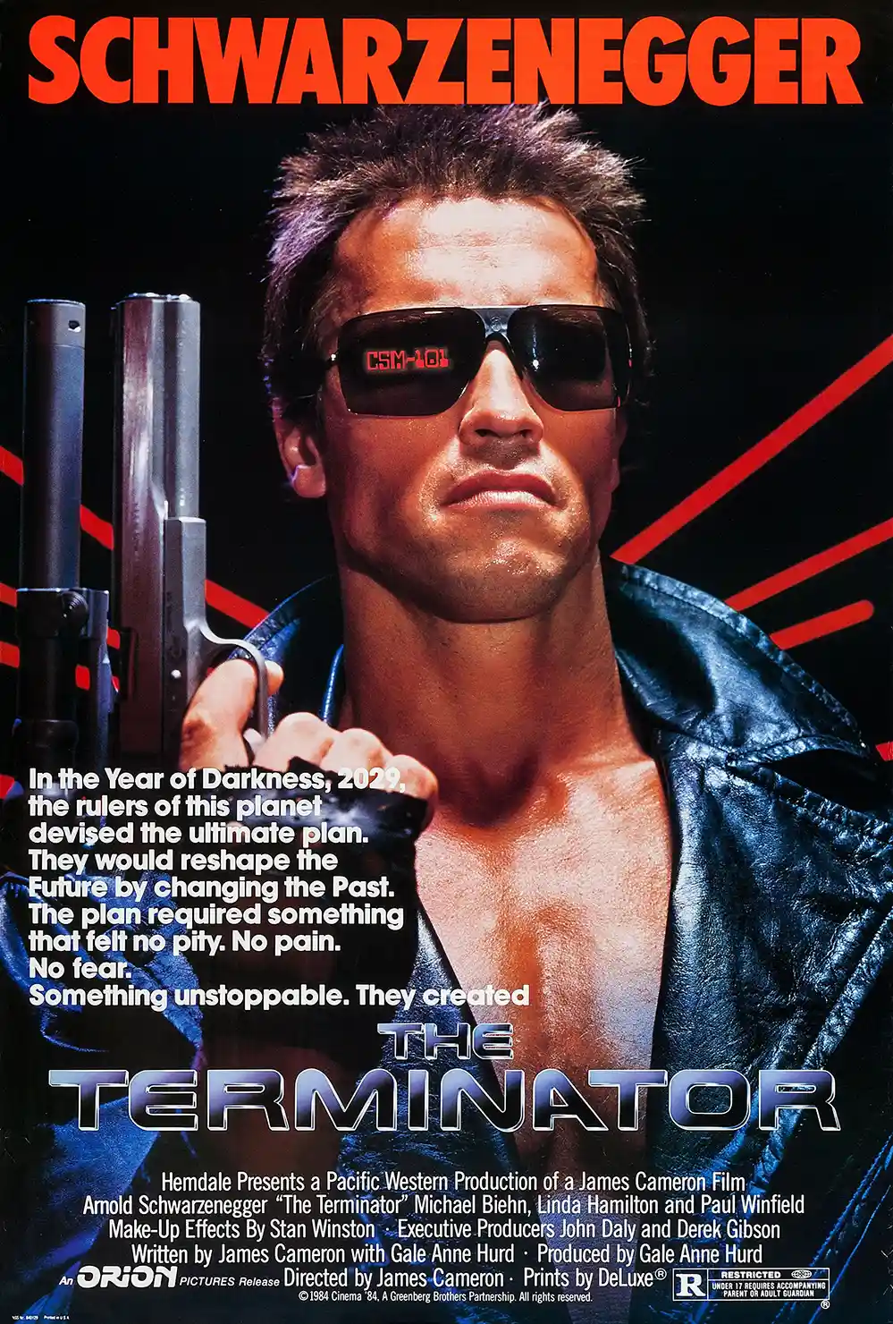 The Terminator Movie Poster – Official Poster: Vintage Sci-Fi Wall Art Print