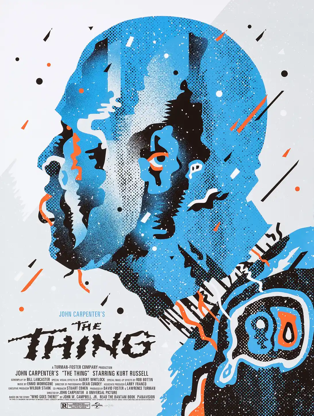 John Carpenter's The Thing Mondo Poster | Abstract Sci-Fi Horror Movie Art Print