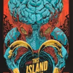 This Island Earth Mondo Poster - Metaluna Mutant Brain Creature Sci-Fi Movie Art Print 1 This Island Earth Mondo R 2014