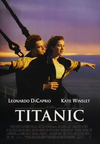 Titanic 1997 Jack and Rose Bow Scene Movie Poster