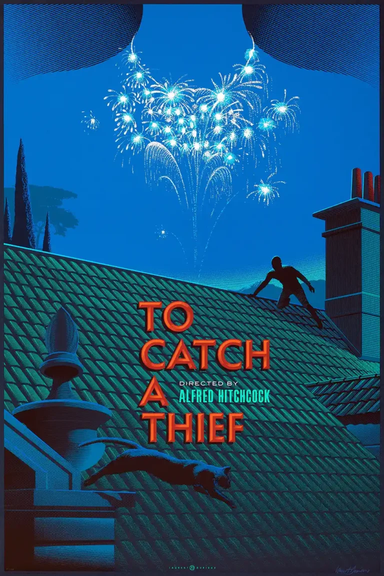 Laurent Durieux To Catch a Thief Movie Poster - Official Alfred Hitchcock Art Print