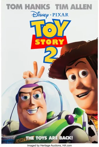 Toy Story 2 1999 Woody and Buzz Lightyear Movie Poster