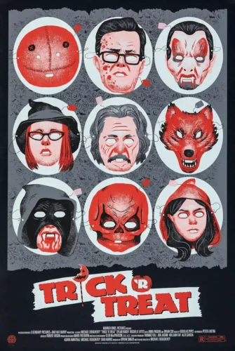 Trick 'r Treat Mask Sheet Movie Poster by Phantom City Creative