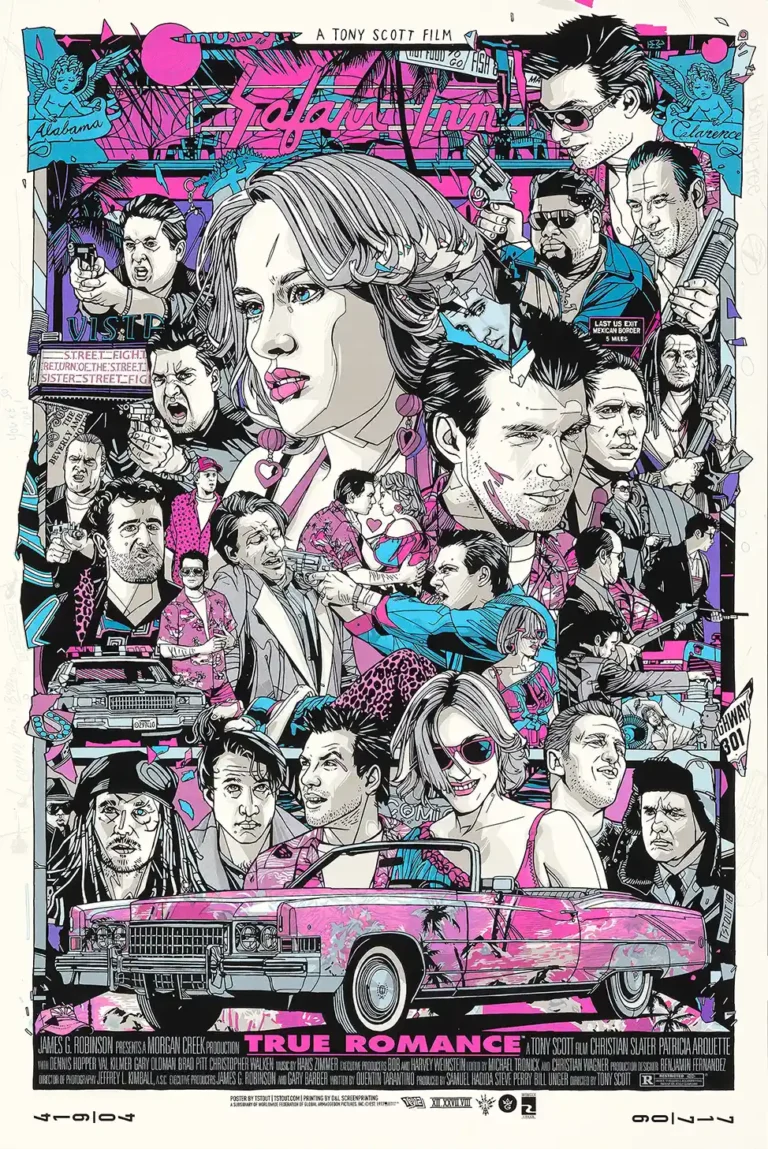 True Romance Movie Poster - Tyler Stout Limited Edition Cult Classic Print