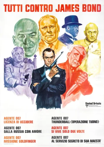 James Bond 007 Tutti Contro James Bond Italian Movie Poster