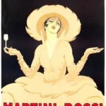 Vintage Martini & Rossi "Vermouth Bianco" Poster | M. Dudovich Art Deco Advertisement 2 Vermouth Bianco