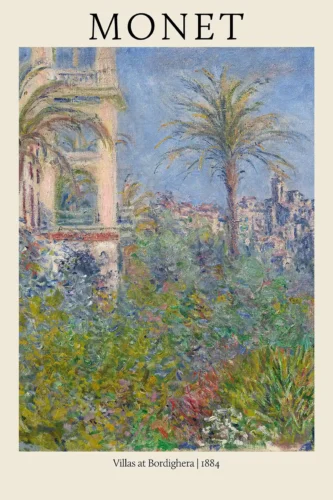 Claude Monet Villas at Bordighera 1884 Impressionist Art Print