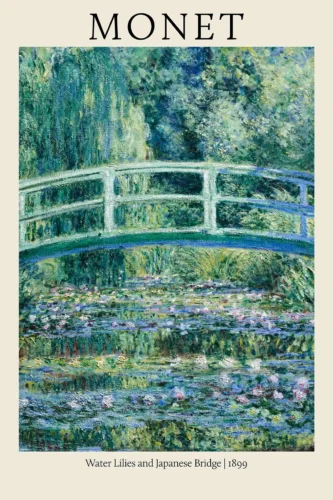 Claude Monet Japanese Bridge and Water Lilies 1899 Art Print