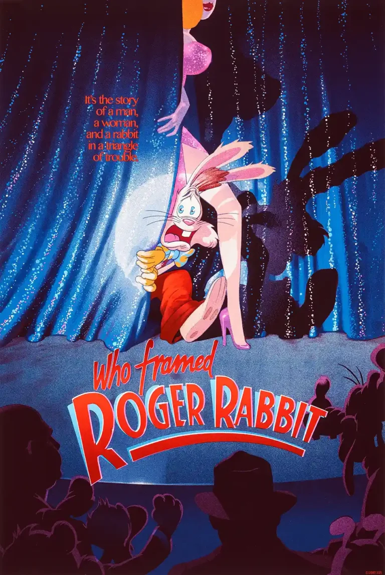 Who Framed Roger Rabbit Movie Poster - Roger and Jessica Rabbit Stage Art Print