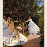 Claude Monet Women in the Garden 1866 Impressionist Art Print
