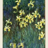 Monet Yellow Irises 1917, Giverny Impressionist Flower Art Print