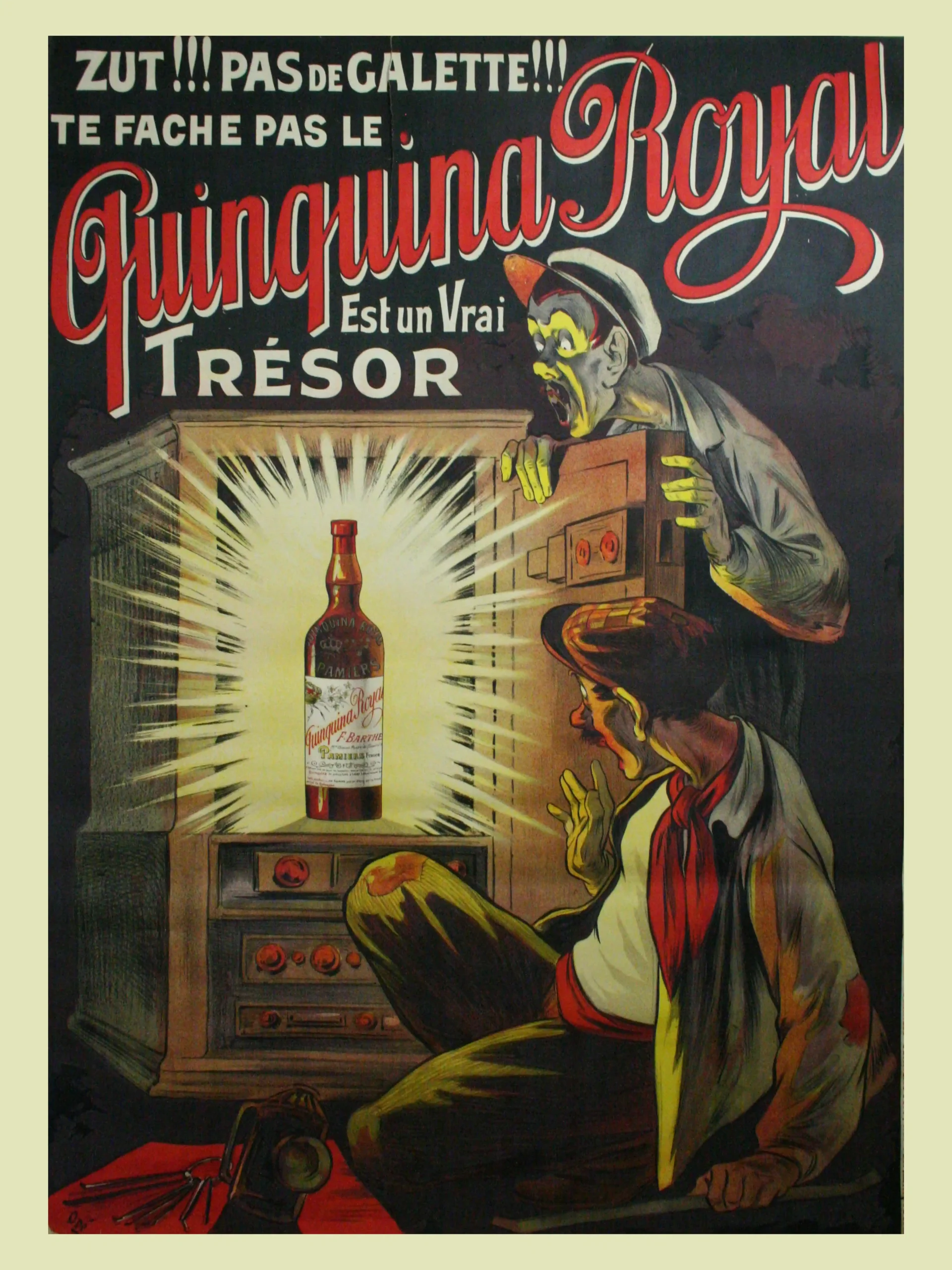 Vintage French Advertising Poster: Quinquina Royal Aperitif - 1930s Art Deco Style