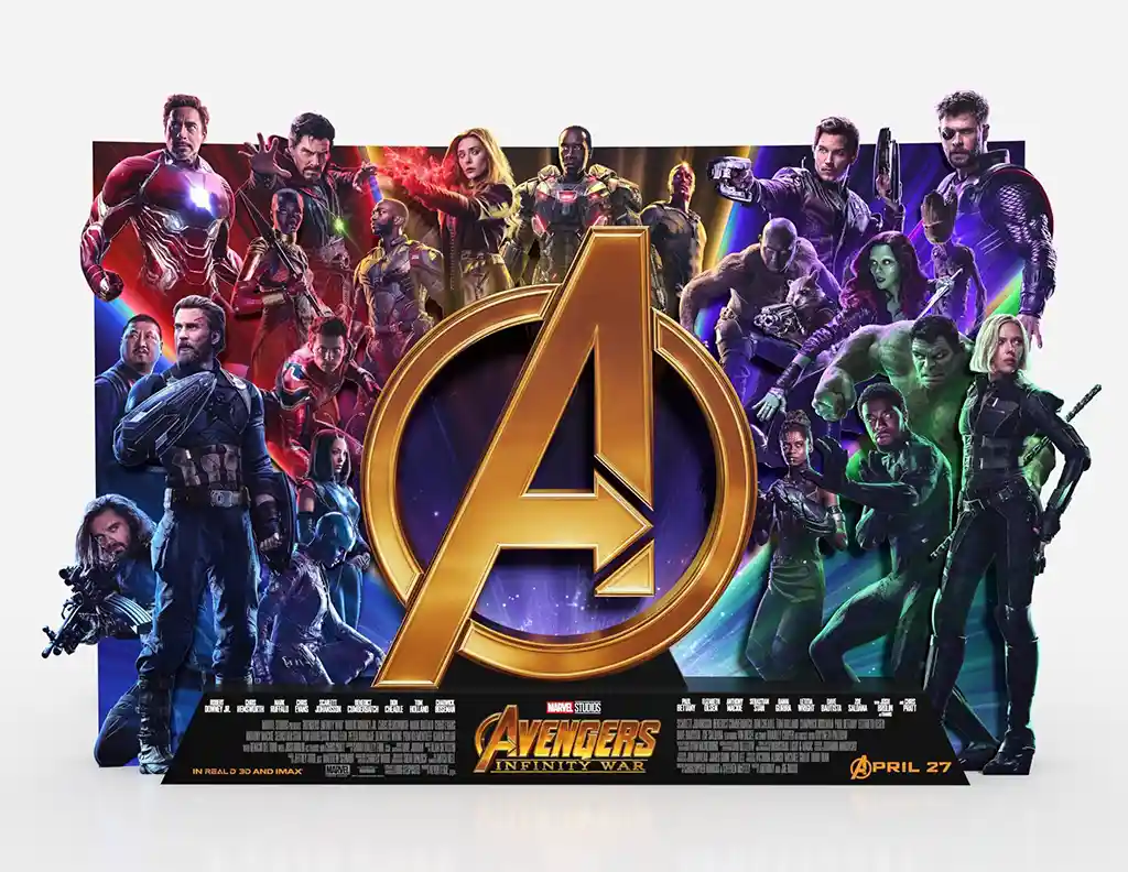 Avengers: Infinity War Movie Poster – Official Poster (Version 10): Modern Superhero Wall Art Print