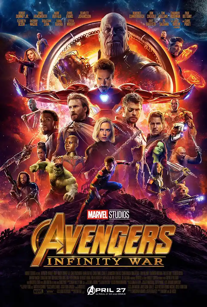 Avengers: Infinity War Movie Poster – Official Poster (Version 2): Modern Superhero Wall Art Print