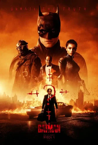 The Batman 2022 Cinematic Gotham City Ensemble Movie Poster