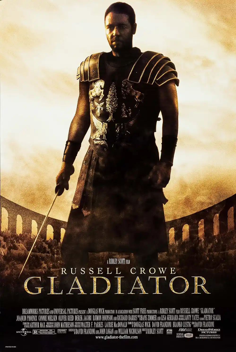 Gladiator Movie Poster – Original Theatrical Poster: Vintage Wall Art Print