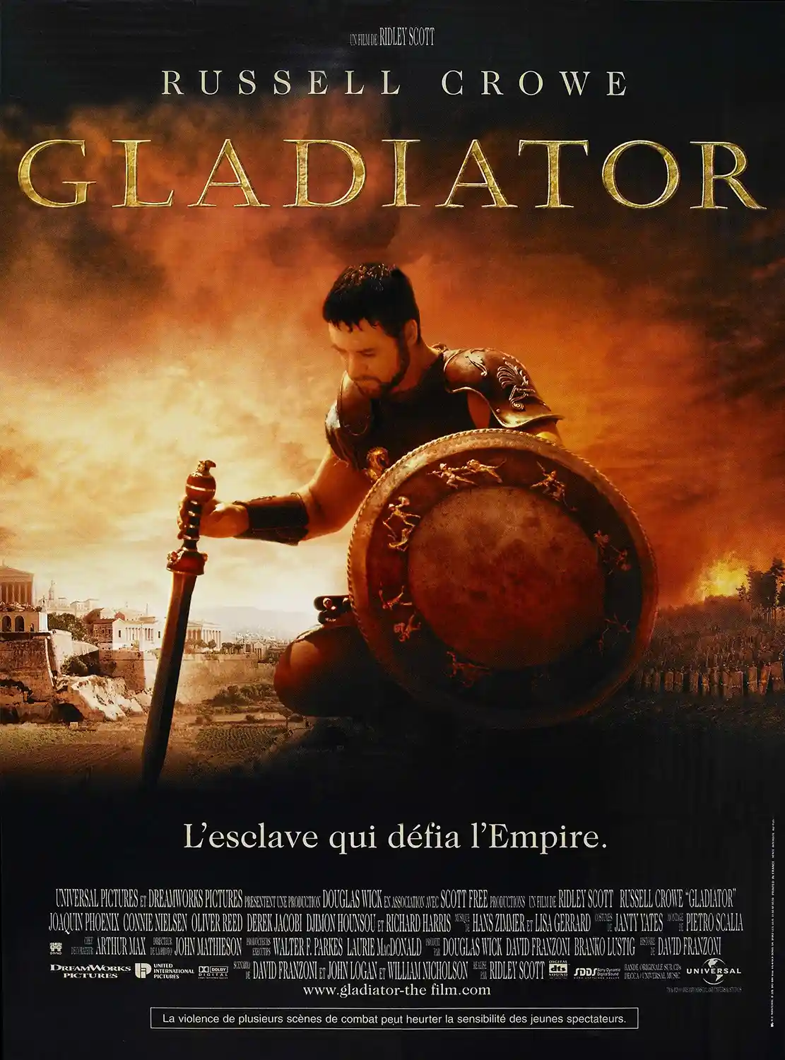 Gladiator Movie Poster – Official Poster: Modern Wall Art Print
